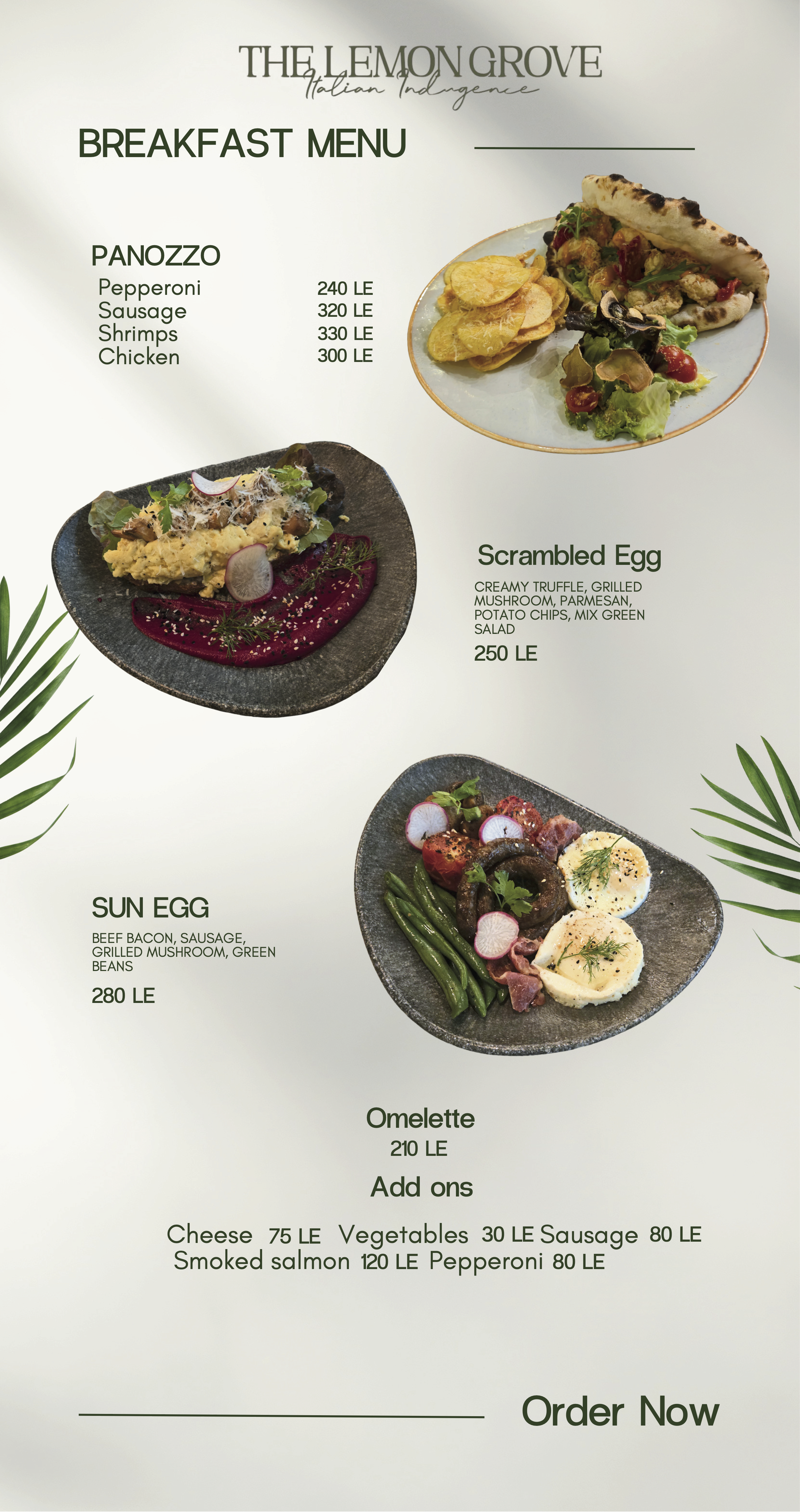 Menu page 1