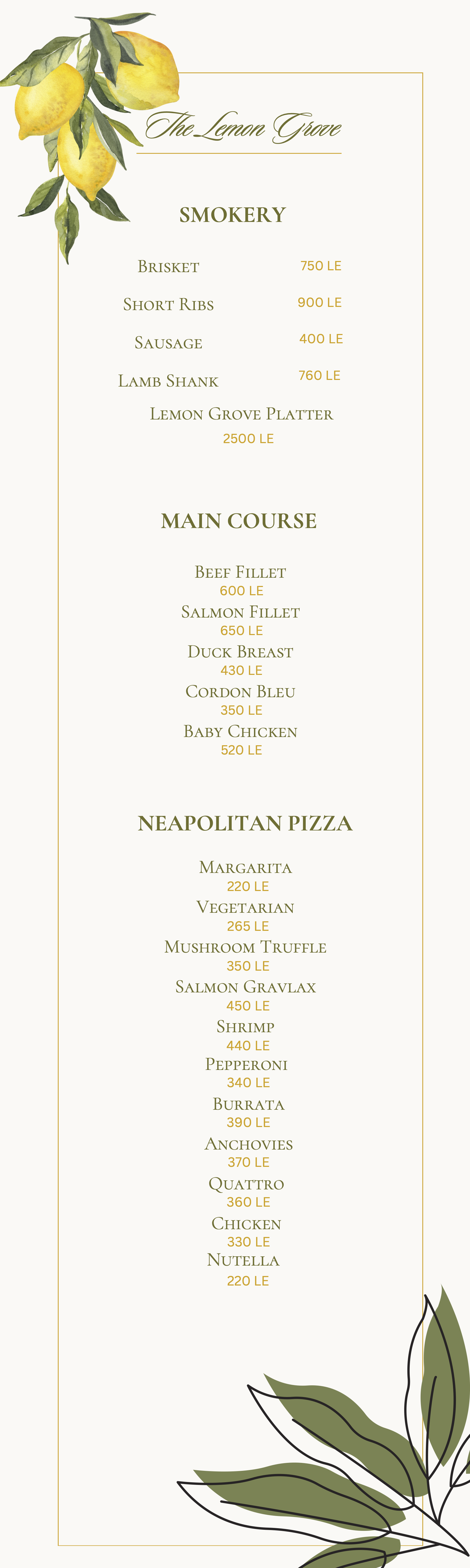 Menu page 2