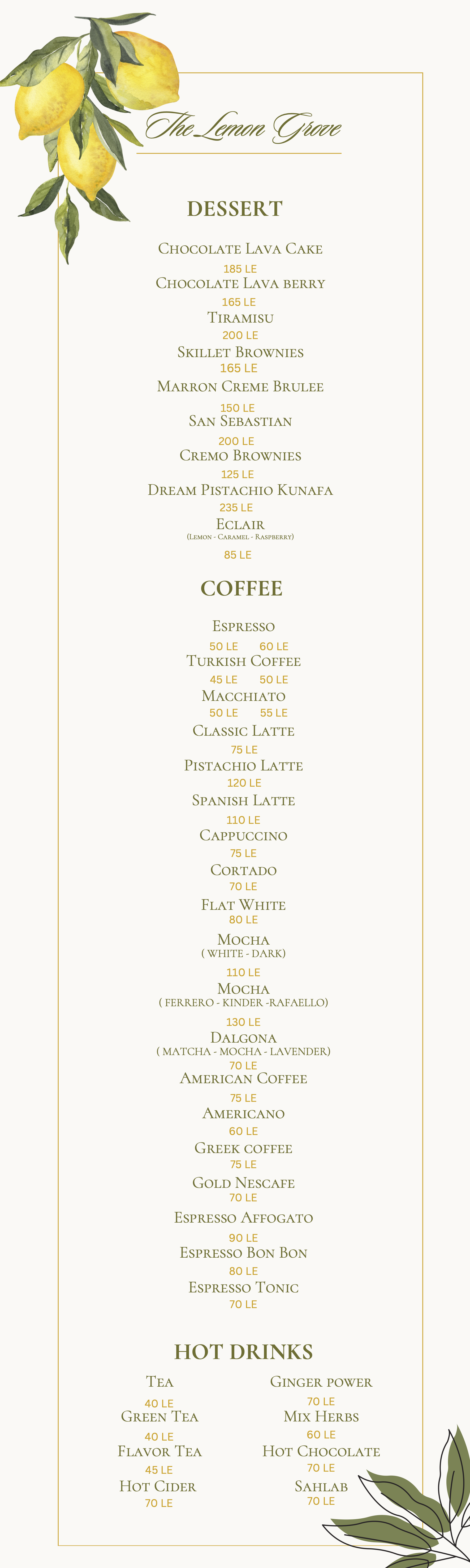 Menu page 3